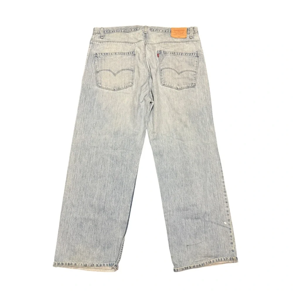 Vintage Levis 579 Baggy Fit Jeans Light Wash Denim Mens W42 L32 0579-0514